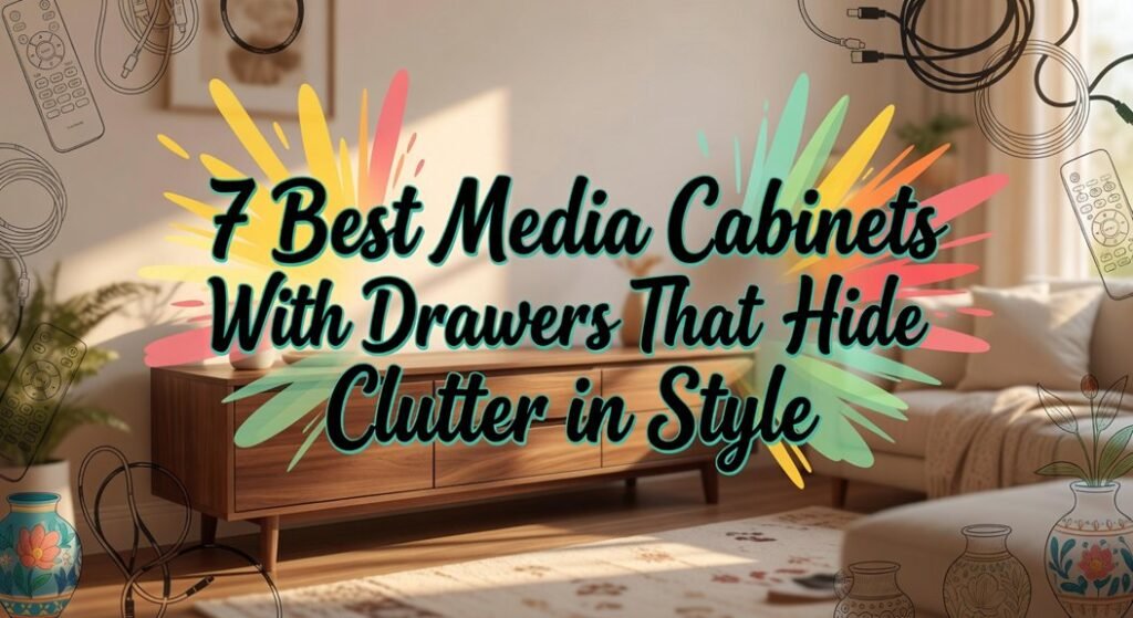 stylish cabinets hide clutter