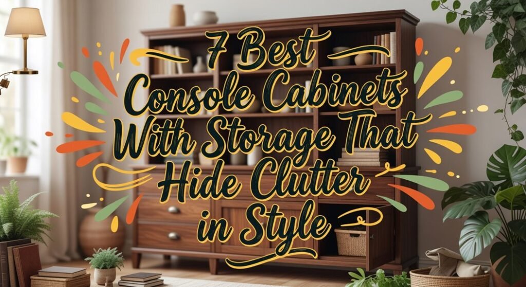 stylish console storage solutions