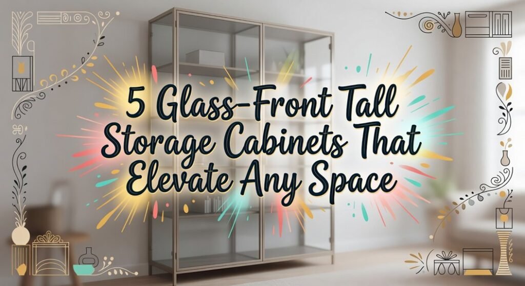 stylish glass storage units
