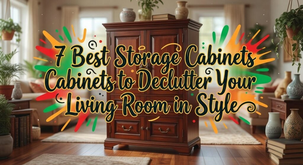 stylish living room storage