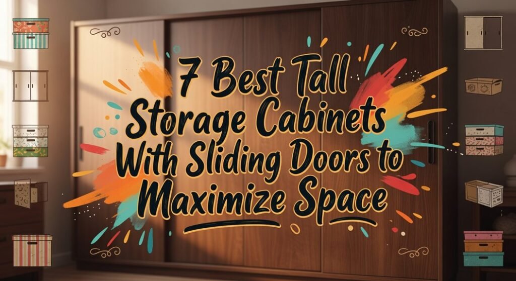 tall cabinets with sliding doors