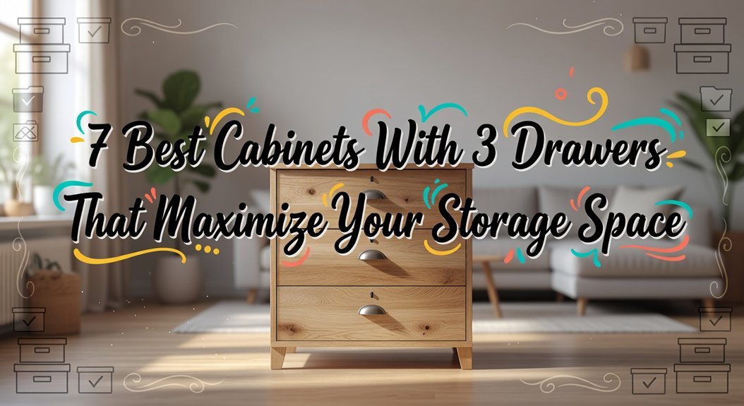 7 Best Cabinets With 3 Drawers That Maximize Your Storage Space