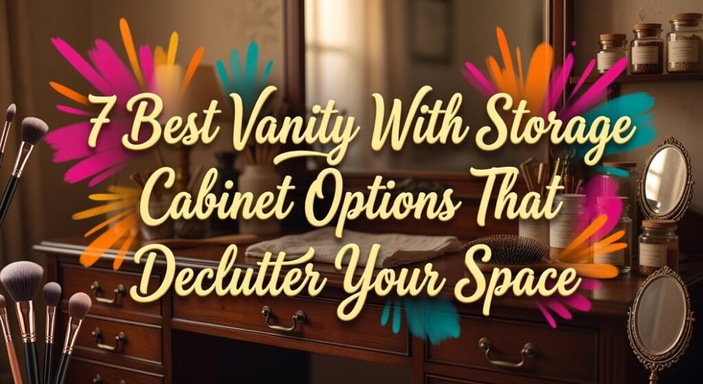 vanity storage cabinet solutions