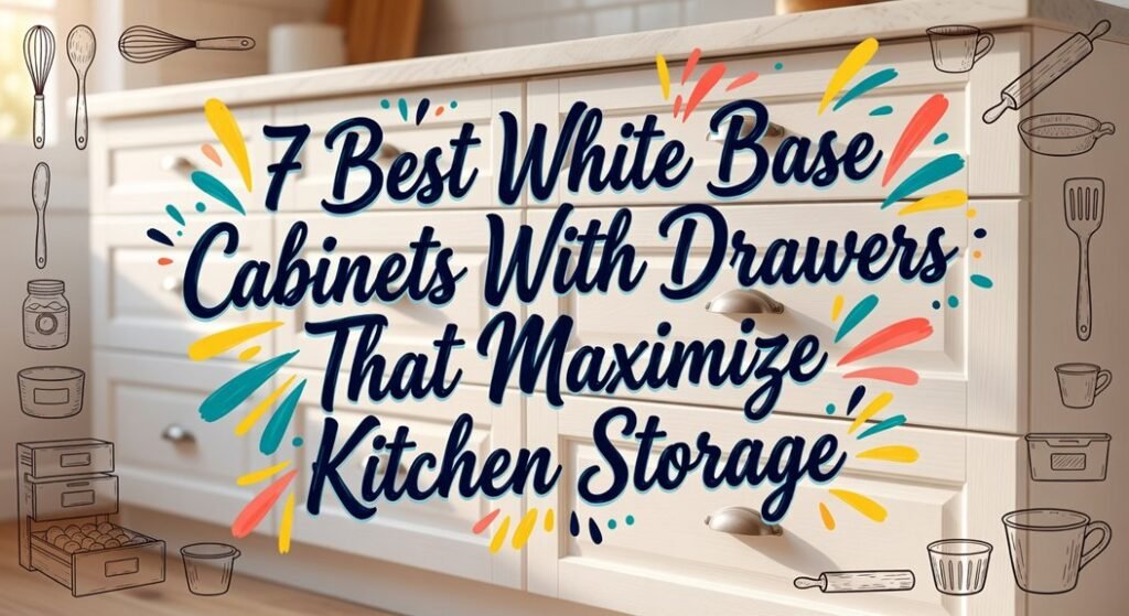 white base cabinets with drawers maximizing storage