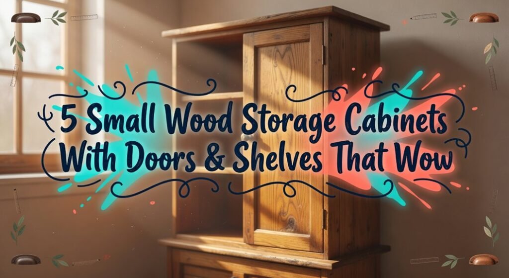 wood cabinet storage solutions